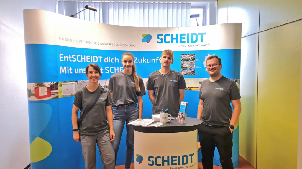 Scheidt at the career information day in Stadthagen